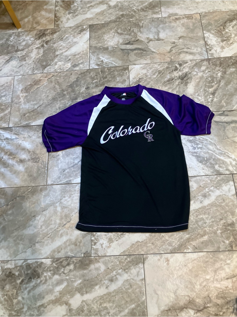 Colorado Rockies Jersey Mens medium Black MLB Baseball Majestic fan jersey